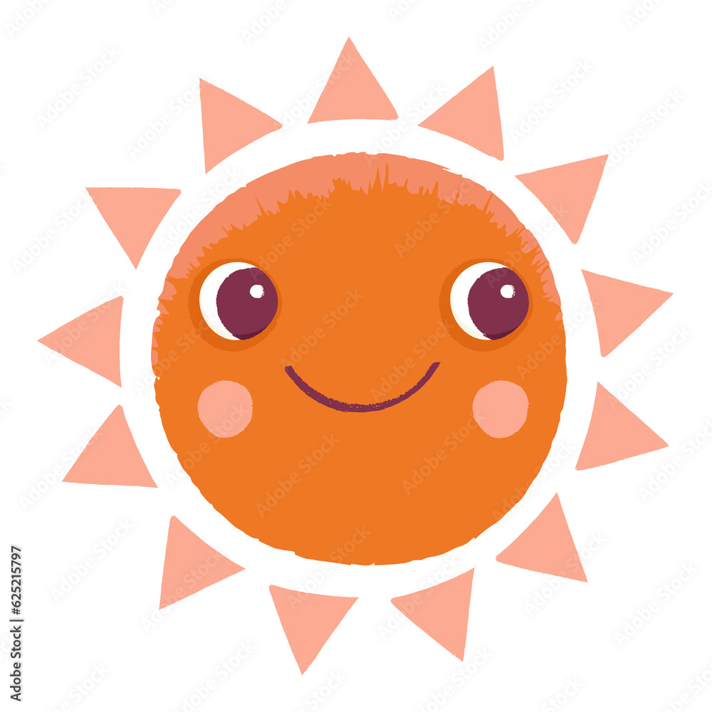 Png cartoon illustration in simple childish style with sun- nursery room print template, design element for greeting card or stationery for kids and children - happy cartoon character Png cartoon illustration in simple childish style with sun- nursery room print template, design element for greeting card or stationery for kids and children - happy cartoon character