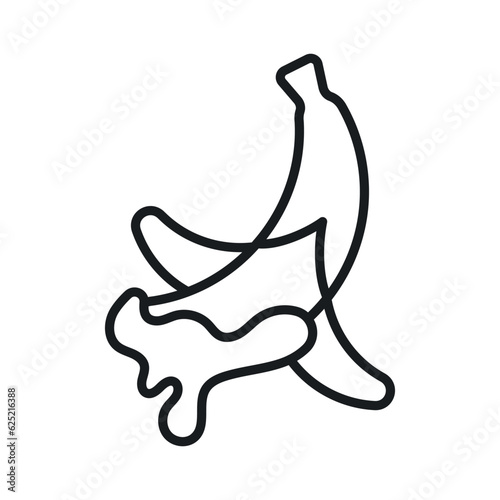 An amazing chocolate dipped banana vector design, modern flat style