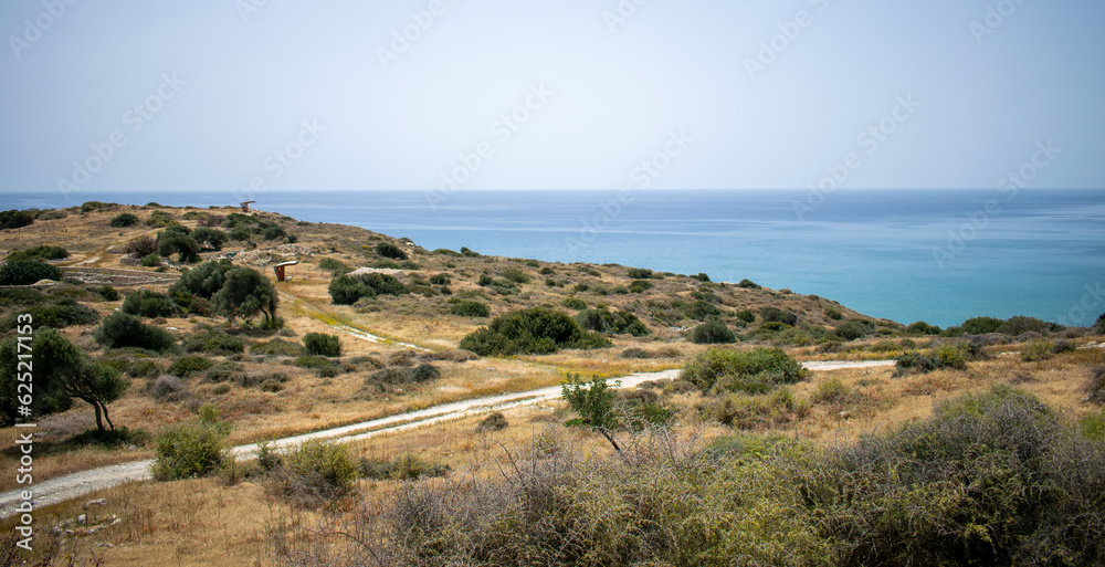 Meereslandschaft auf Zypern bei Ausgrabungsstädte