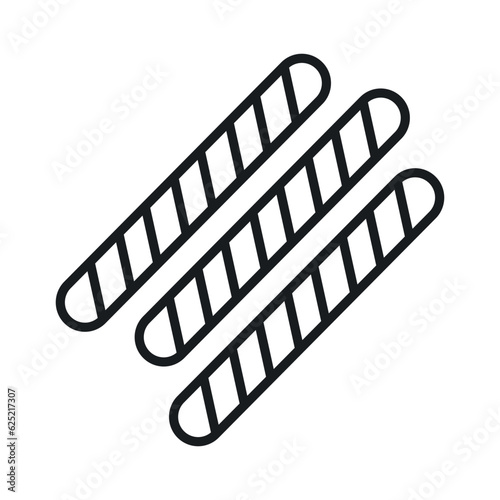 Crispy and crunchy chocolate flavored biscuit, wafer biscuit vector design