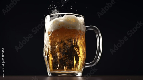 Beer in the Foaming Glass - Cerveja no Copo Espumando