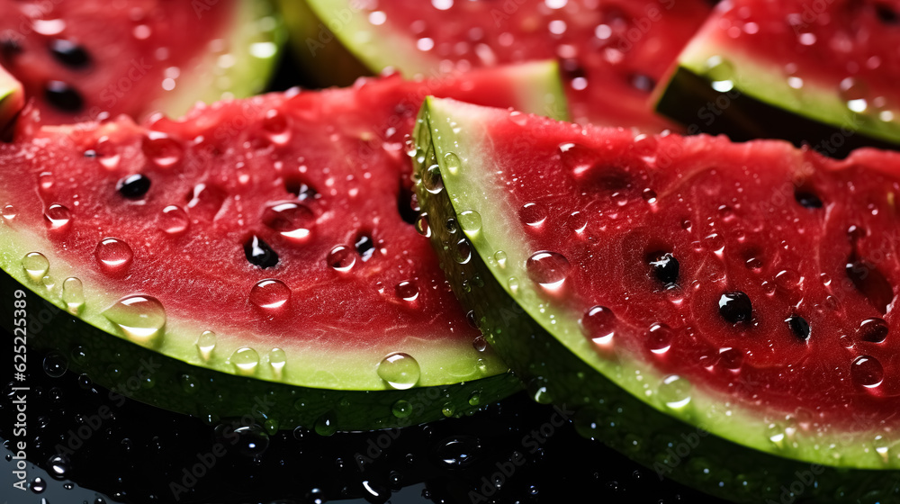 Fresh slices of watermelon, background Fresh slices of watermelon, background
