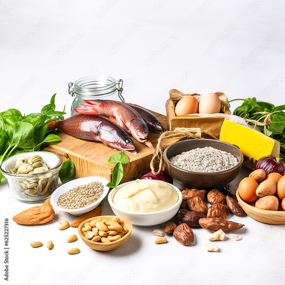 Healthy Products Foods High in Zinc mineral, Chemical Symbol Zn. Dietary fiber and vitamins