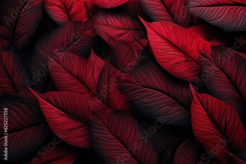 Abstract red leaf texture  nature background  tropical leaf