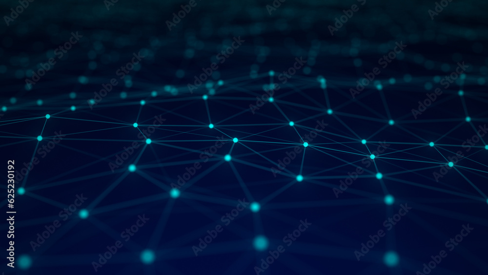 Abstract plexus background with connecting dots and lines