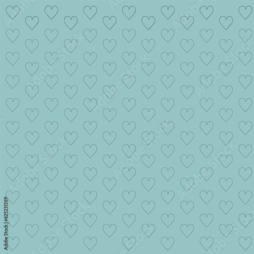 Heart Pattern in sky color background