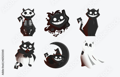 Black Cat Halloween Character
