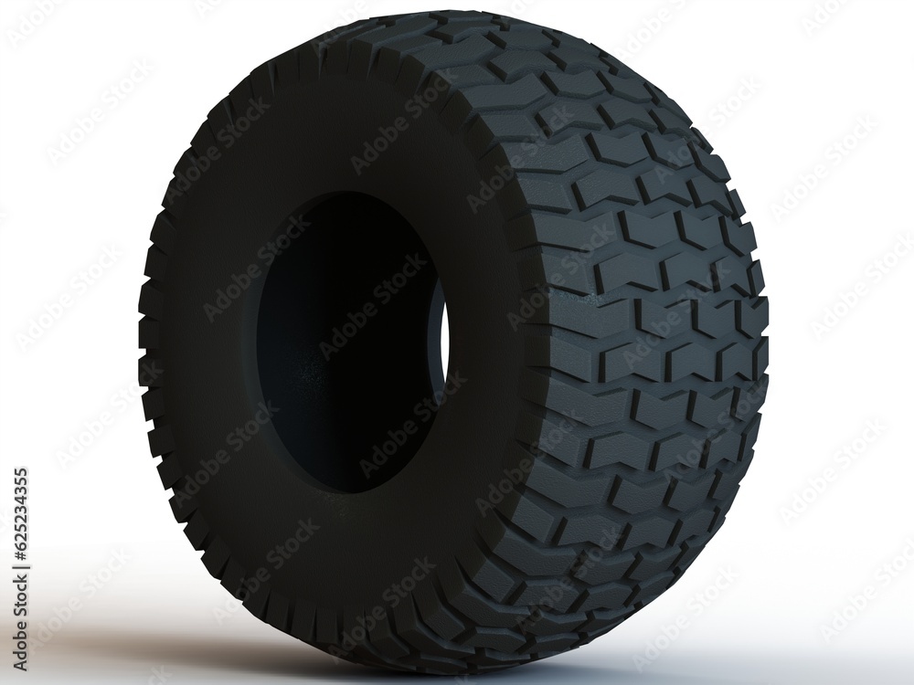 18X6.50-8 Chevron Tractor Tire 3D model 18X6.50-8 Chevron Tractor Tire 3D model