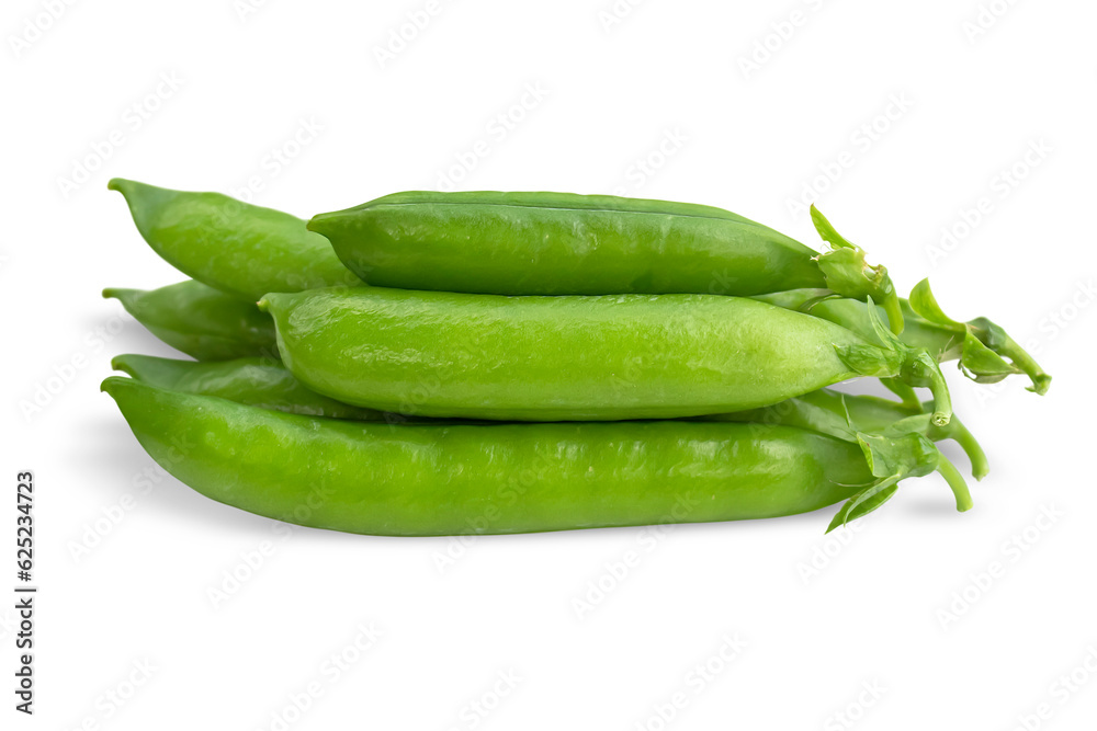 Fresh green peas in a pod, isolated on a transparent background. Fresh green peas in a pod, isolated on a transparent background.