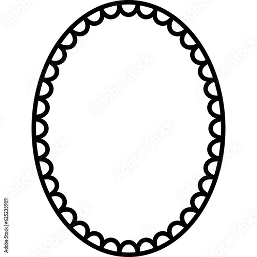 lace border oval