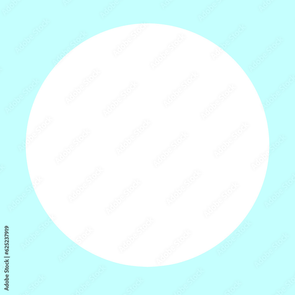 cyan blank circle element design 
