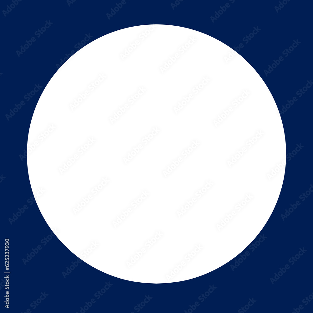 blue blank circle element design 