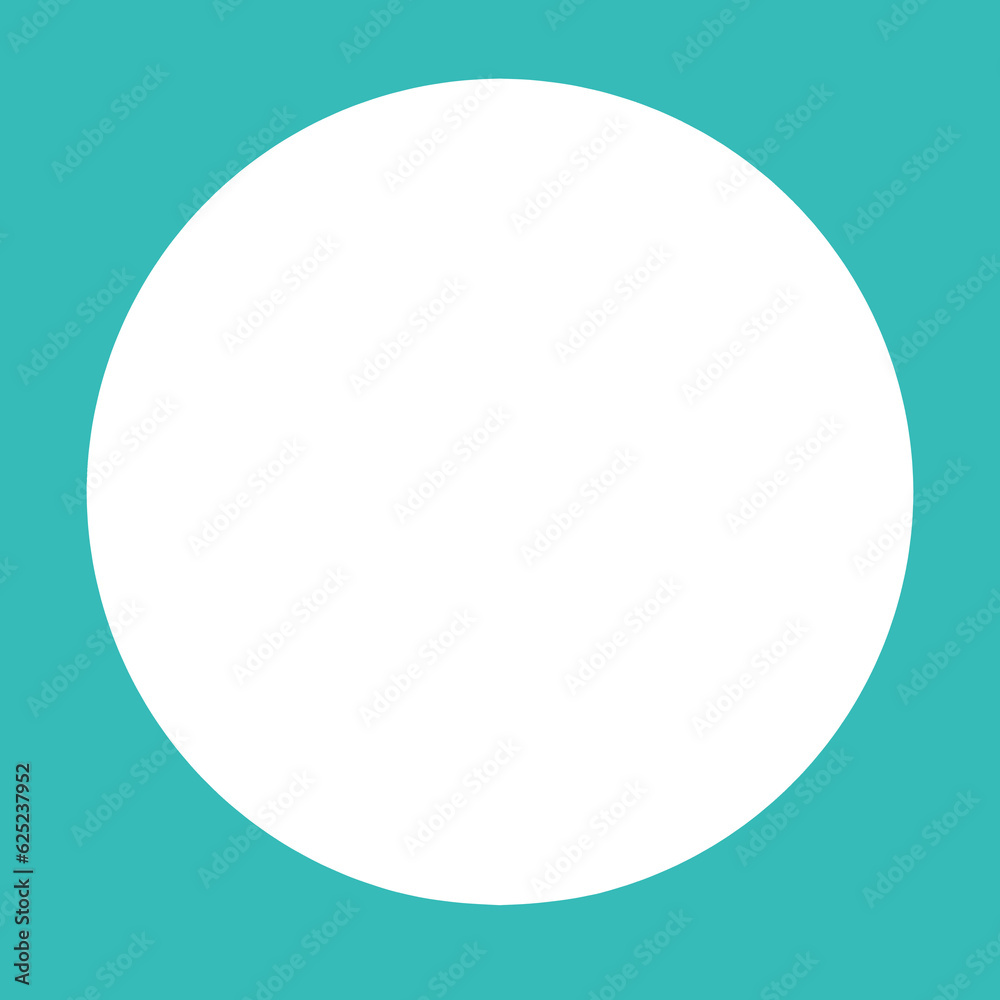 cyan blank circle element design cyan blank circle element design