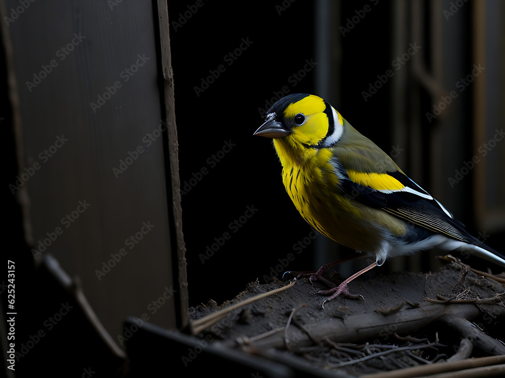 Obraz premium American Goldfinch. AI Generative
