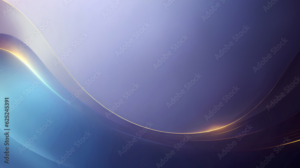 Fototapeta premium Abstraction image of background gradient waves with bright light lines 