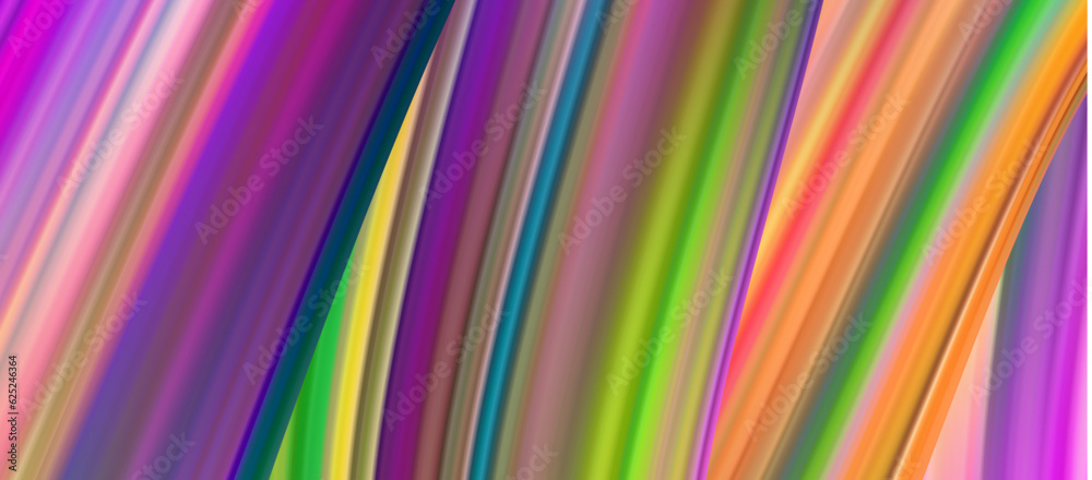 Colorful flow brushstroke background. Vector Wabe sea isolated line