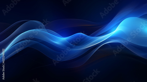 abstract futuristic background with purple and blue glowing neon moving high speed wave lines