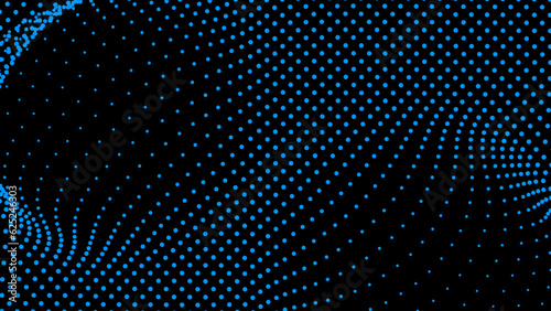 Dome-shaped protrusion part seine by stretching mesh for the illusion three-dimensional deformation of the surface. Screen media video trippy. Mesh LCD display. Scale size different hole space.