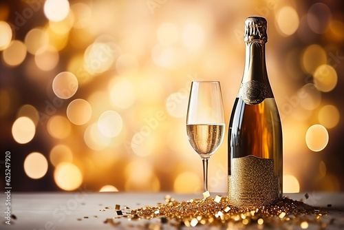 Wallpaper Mural Celebration toast with champagne.New Year's cards. AI generative. Torontodigital.ca