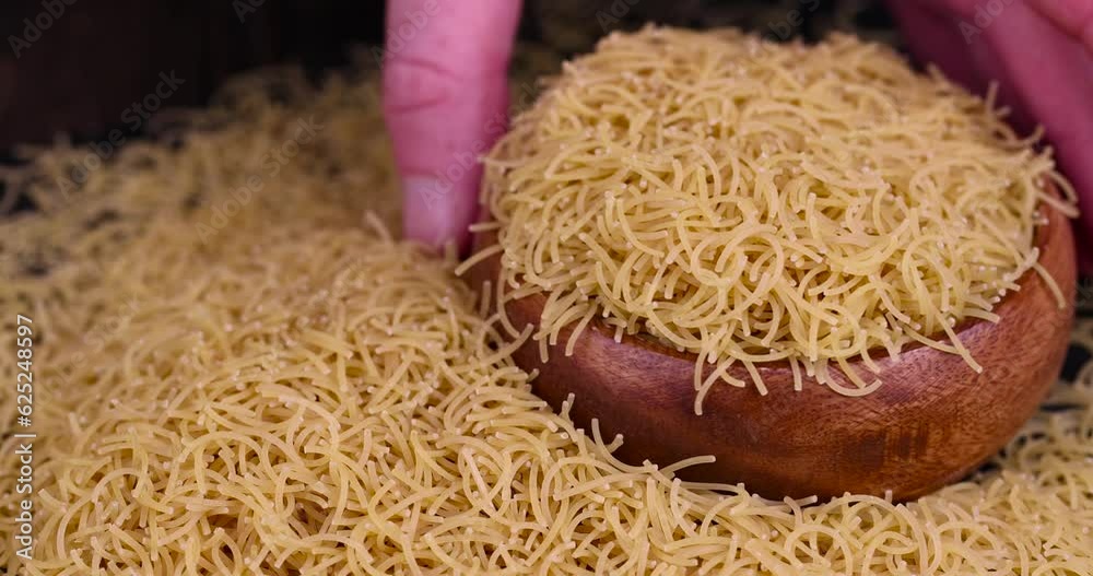 thin pasta made of high-quality wheat flour thin pasta made of high-quality wheat flour