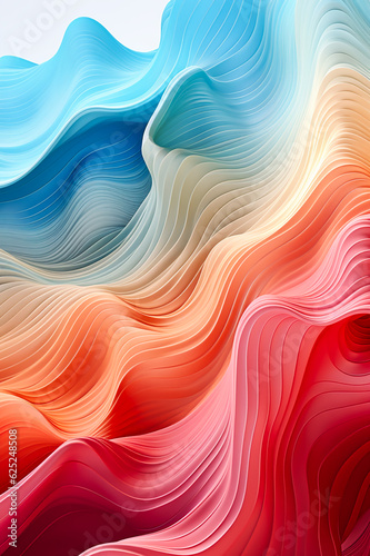 Graphical representation of the amplitude of different sound frequencies. AI generativ. photo