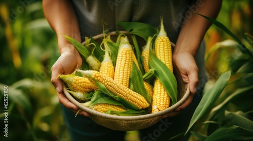 Close up of farmer hands ho...