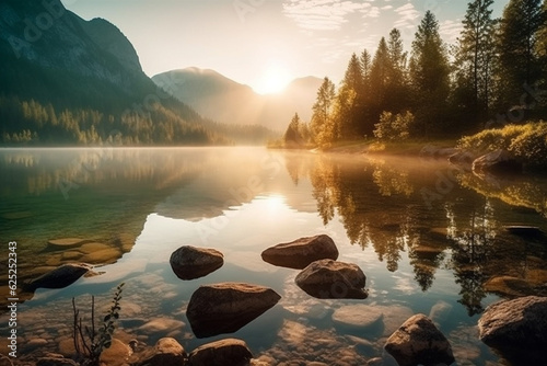 beautiful nature view background image created with generative ai