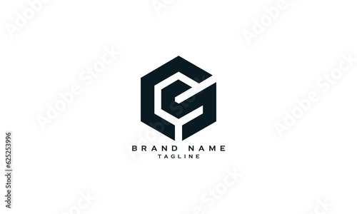 CS, SC, Abstract initial monogram letter alphabet logo design