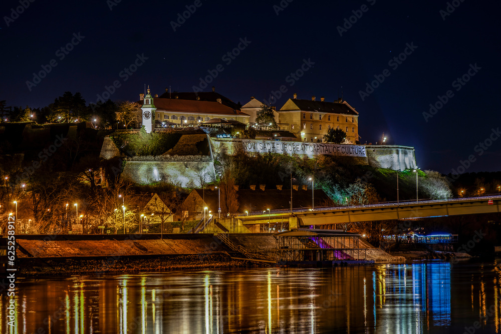 Obraz na plátně Petrovaradin fortress in Novi Sad, Serbia