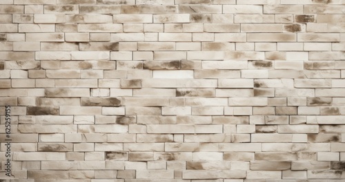 Cream Wall. Cream Brick Wall. Light Background for Design. Background. Made With Generative AI. 