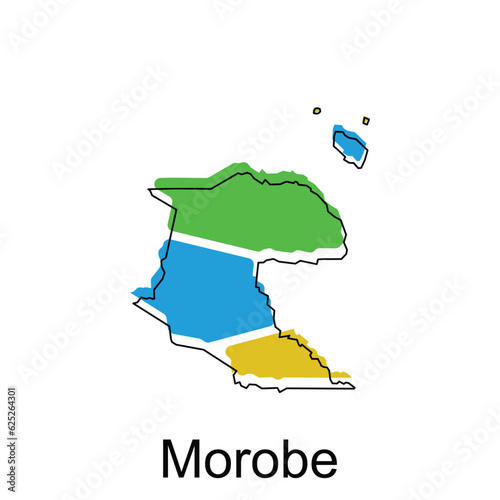 Map of Morobe modern outline, High detailed vector illustration vector Design Template, suitable for your company photo