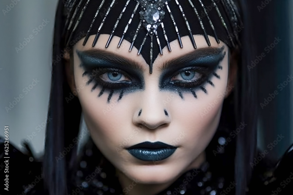 Gothic Glamour. Mystical Beauty. AI Generated Gothic Glamour. Mystical Beauty. AI Generated