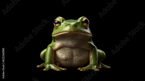 Graceful Frog in Simplicity. AI Generated