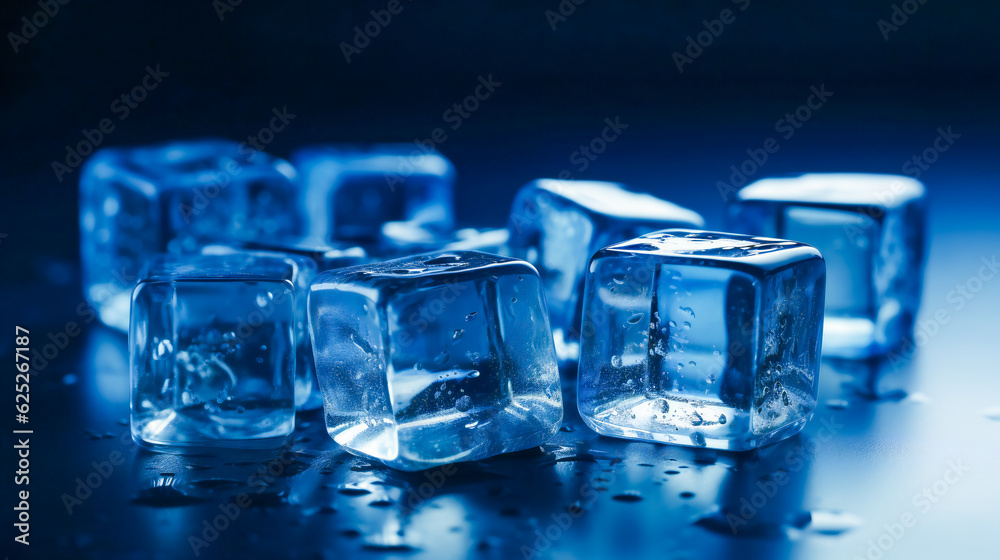 Ice cubes. Generative AI