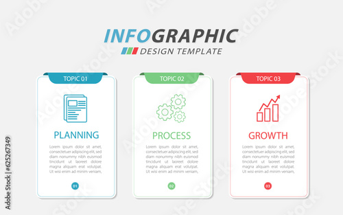 Timeline Creator infographic template. 3 Step timeline journey, calendar Flat simple infographics design template. presentation graph. Business concept with 3 options, vector illustration.