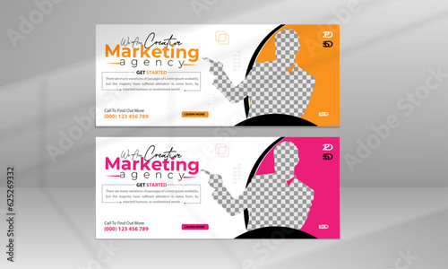Modern Business Web Banner Graphic Template for Web Sites