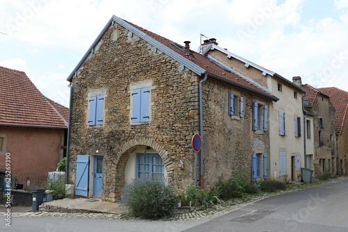 Maisons typique, village de Chariez, département de Haute Saone, France