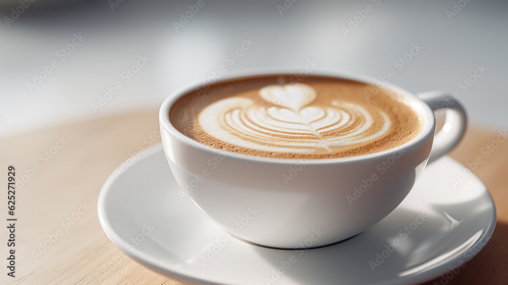 coffee cup detail, created with generative AI technology coffee cup detail, created with generative AI technology