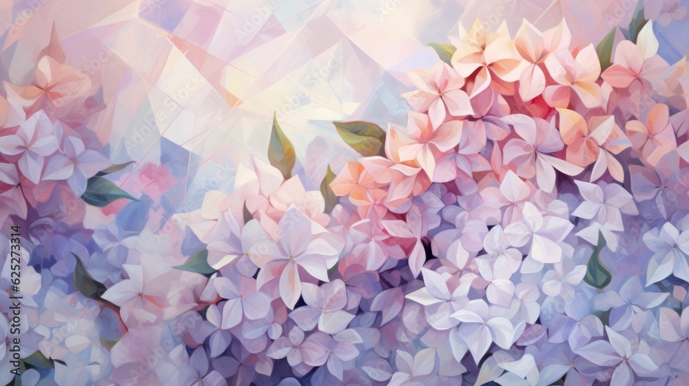 Peaceful Pattern of Flowers with Soft Colors Peaceful Pattern of Flowers with Soft Colors