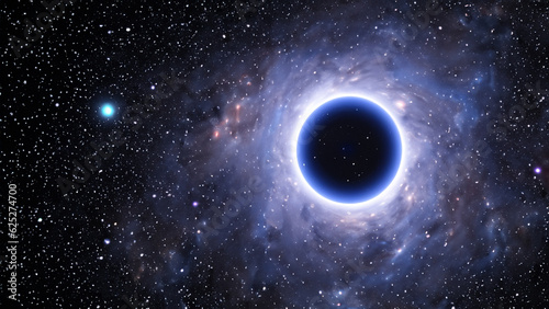 Ai generated depiction of a black hole.