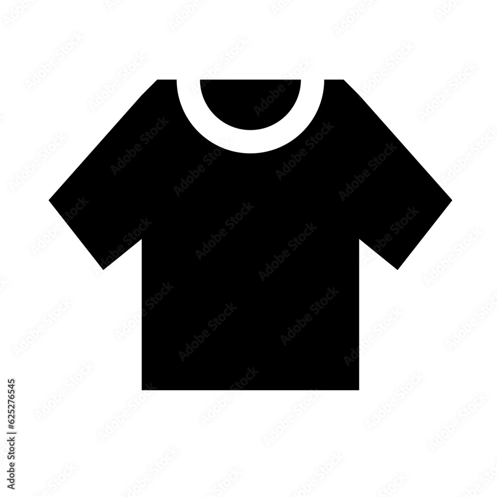 衣類、Tシャツを表す塗りつぶしスタイルのアイコン 衣類、Tシャツを表す塗りつぶしスタイルのアイコン