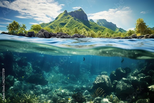 under water Fiji.