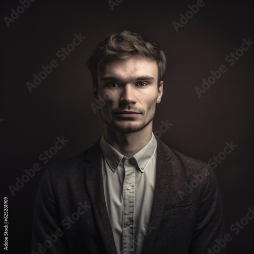 A professional young man posing confidently Generative Ai