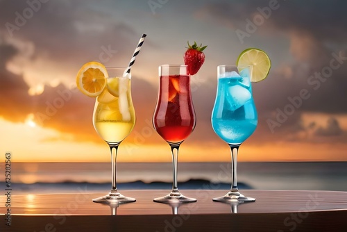 cocktail with fruits