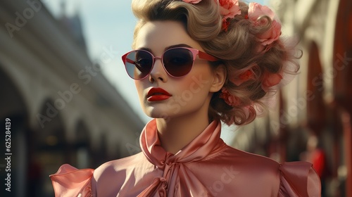 Beautiful fashionista. Generative AI © piai