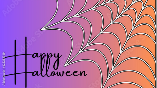 Happy Halloween - spider -  website, email, greeting card, presentation, postcard, book, t-shirt, sweatshirt, label, sticker, book, gift wrap, printables -	
