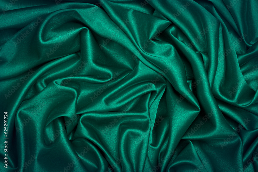 Fototapeta premium Teal velvet background or texture.