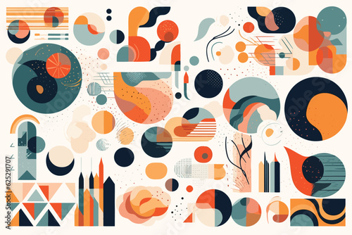 Abstract modern graphic elements vector art 