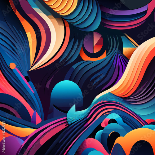 Wallpaper Mural Abstract colorful background. Generative AI Torontodigital.ca
