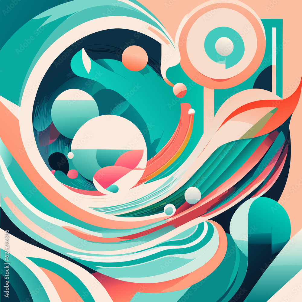 Obraz premium Abstract colorful background. Generative AI